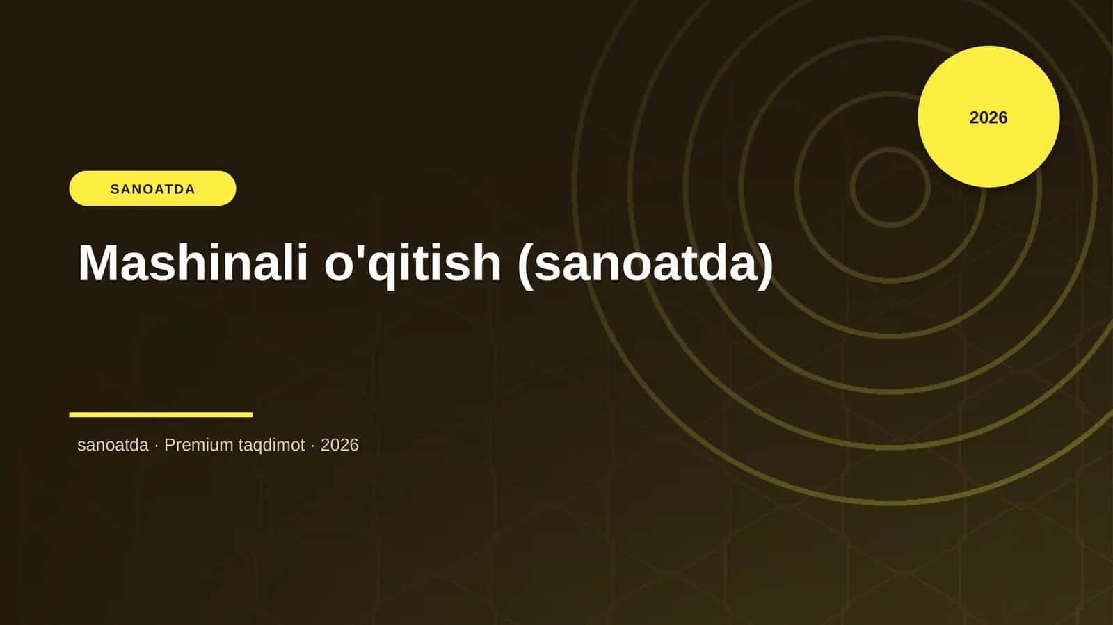 Mashinali o'qitish (sanoatda) 1
