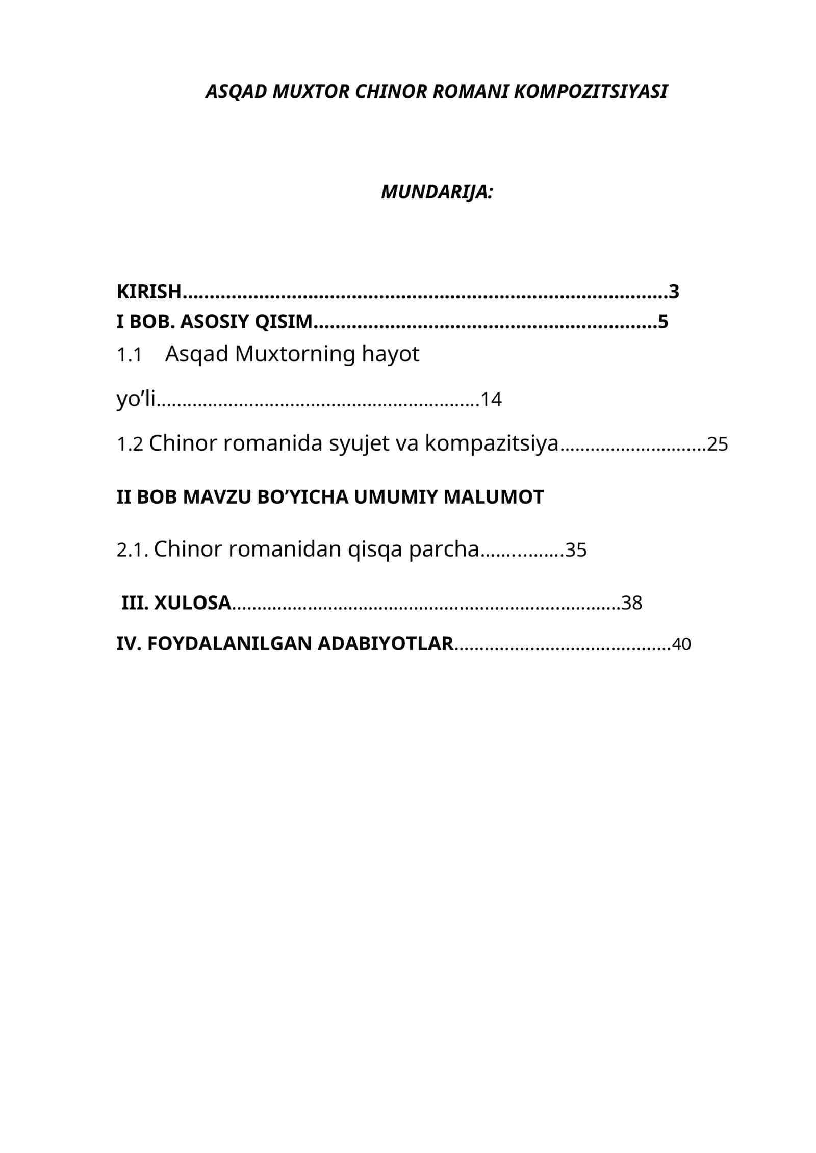 ASQAD MUXTOR CHINOR ROMANI KOMPOZITSIYASI 1