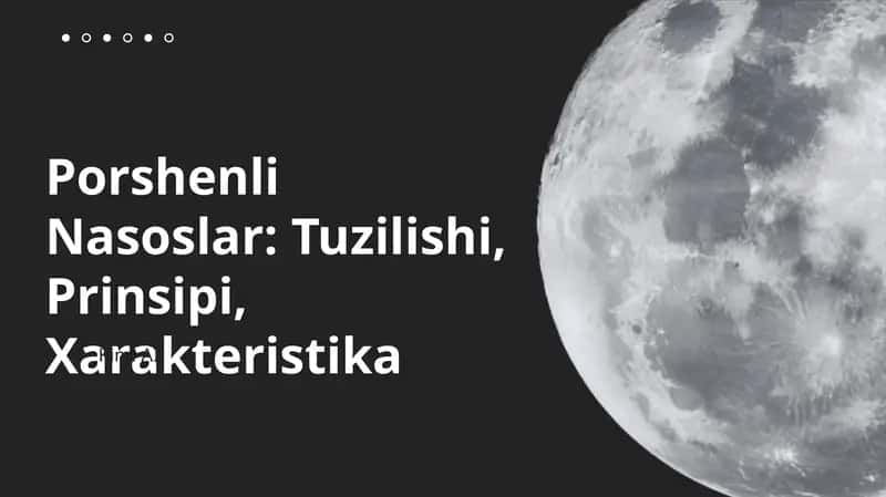 Porshenli Nasoslar: Tuzilishi, Prinsipi, Xarakteristika 1