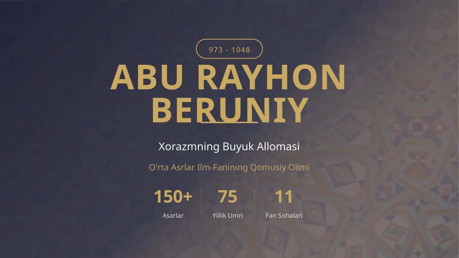 ABU RAYHON BERUNIY 1