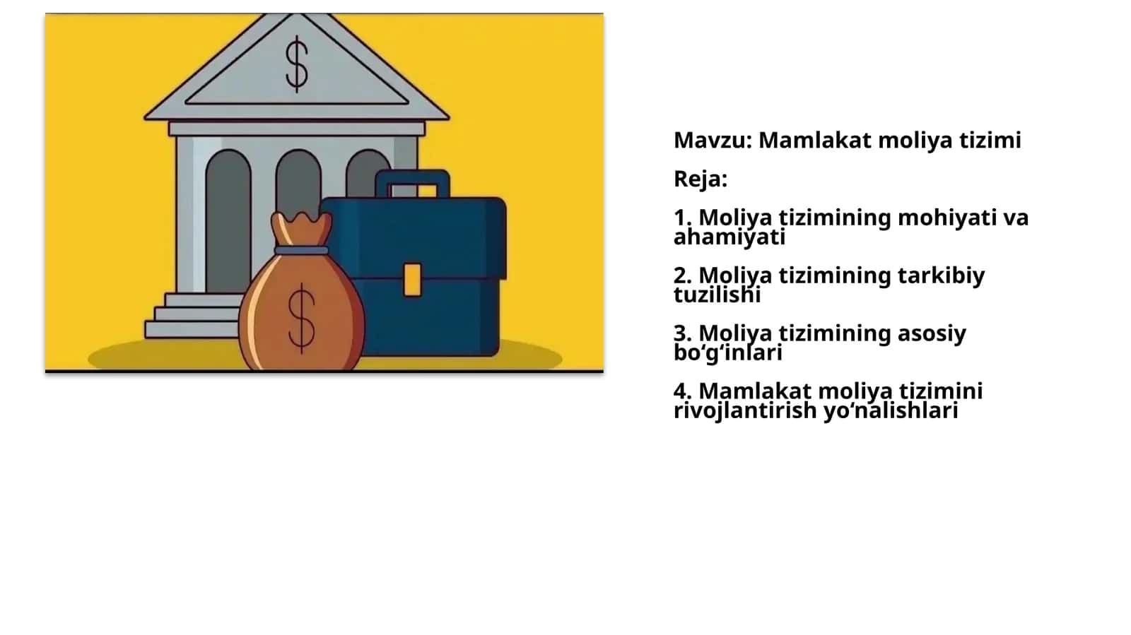 Moliya tizimining mohiyati va ahamiyati 1