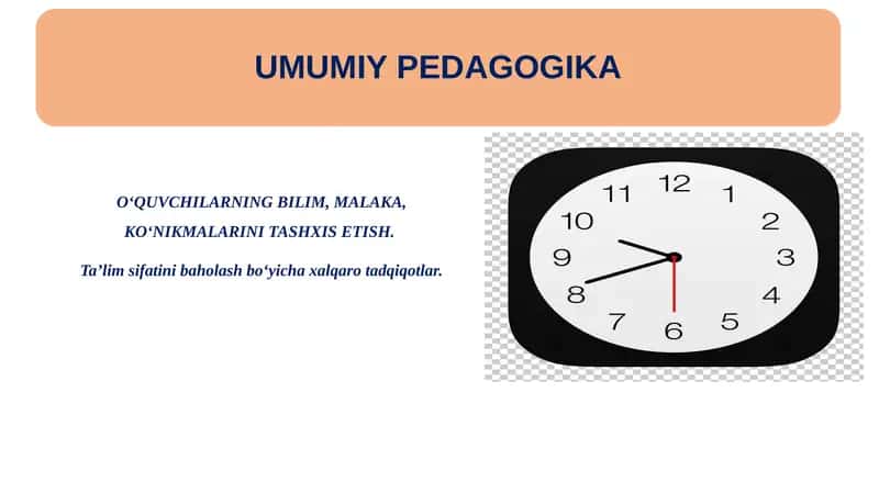 Ta’lim sifatini baholash bo‘yicha xalqaro tadqiqotlar 1