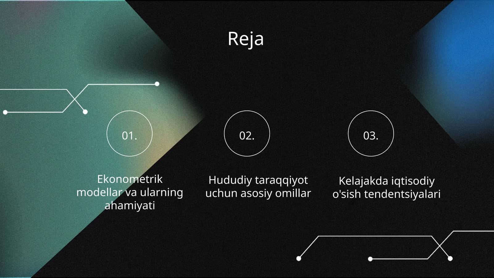 Ekonometrik modellar va ularning ahamiyati 1