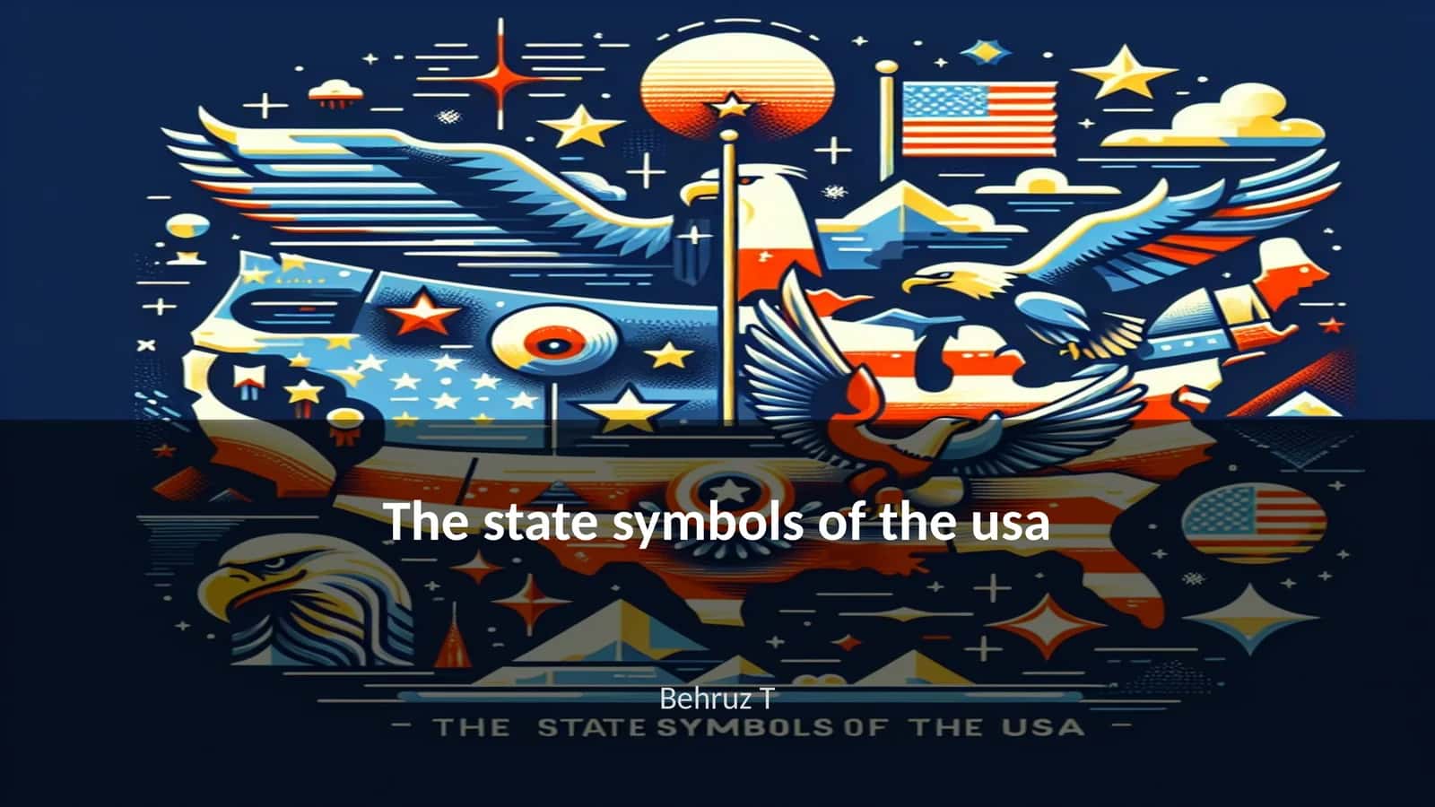 The state symbols of the usa 1