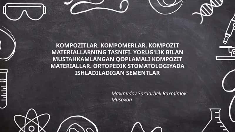 KOMPOZITLAR, KOMPOMERLAR 1