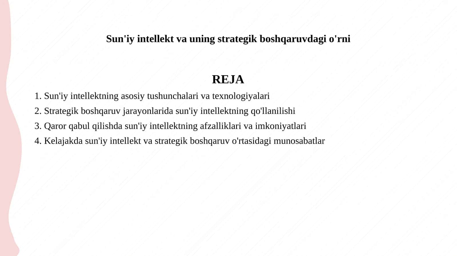 Sun'iy intellekt va uning strategik boshqaruvdagi o'rni 1