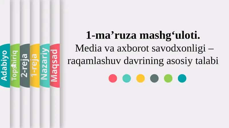Mediava axborot savdoxonligi – raqamlashuv davrining asosiy talabi 1