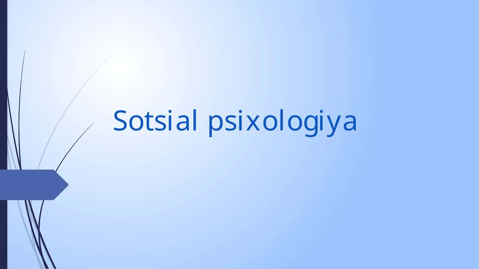 Sotsial psixologiya 1