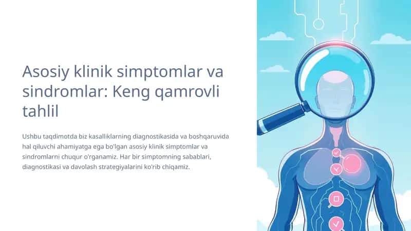 Asosiy klinik simptomlar va sindromlar 1