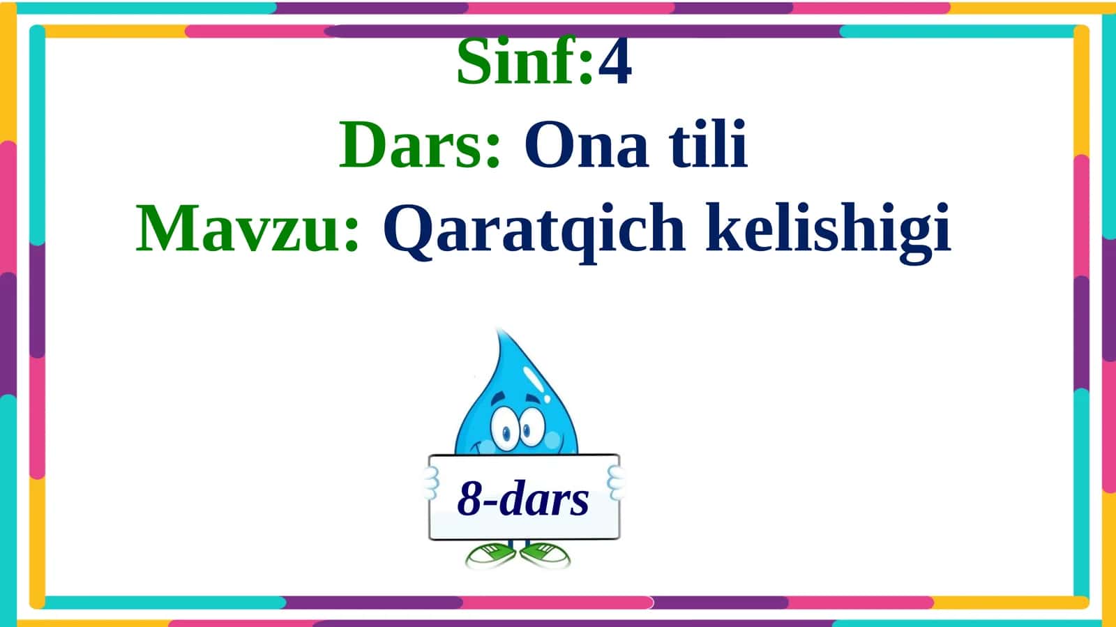 Qaratqich kelishigi 1