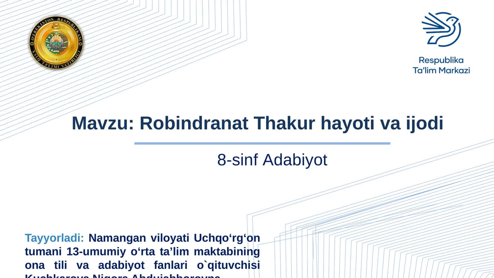 Robindranat Thakur hayoti va ijodi 1