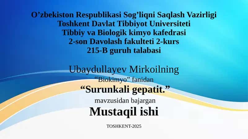Surunkali gepatit 1