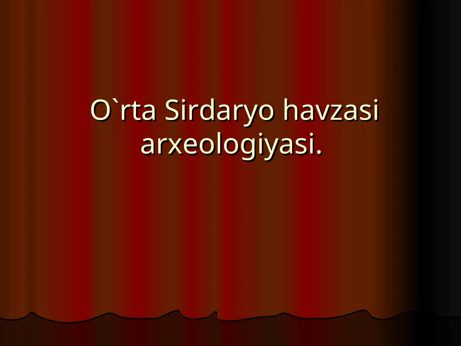 O`rta Sirdaryo havzasi arxеologiyasi 1