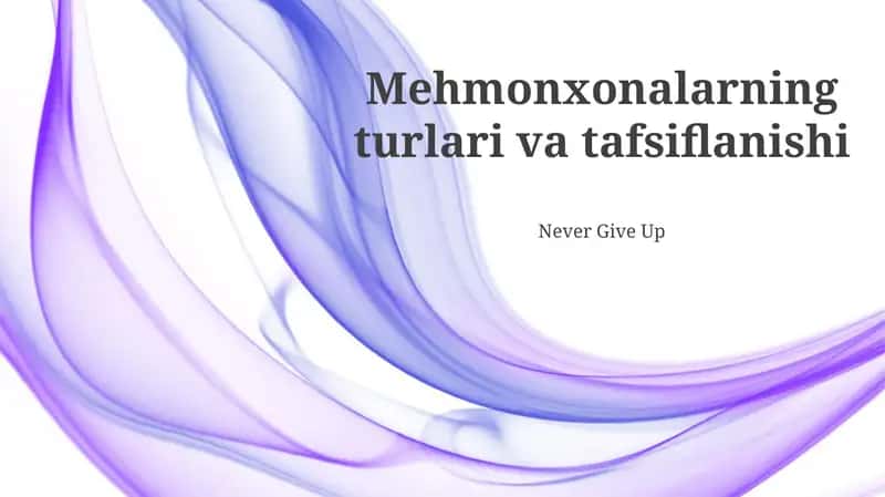 Boutique va Mustaqil Mehmonxonalar 1
