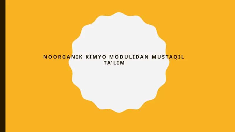 Metallarning olinishi. Pirometallurgiya 1