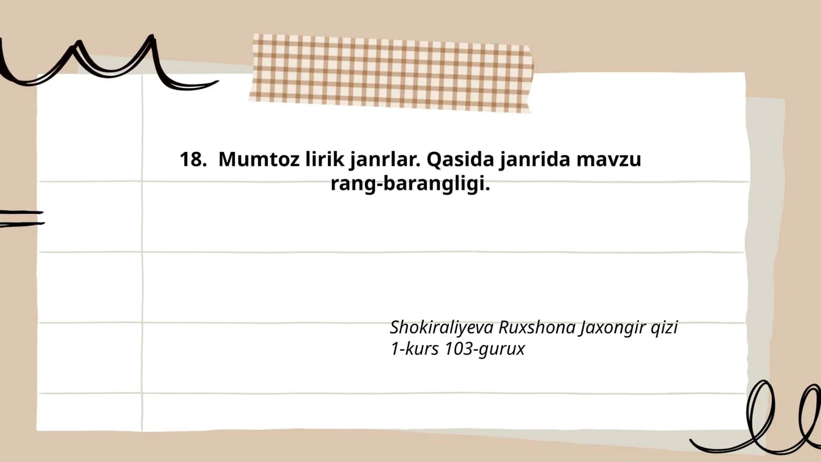 Qasida janrining tarixi va rivojlanishi 1