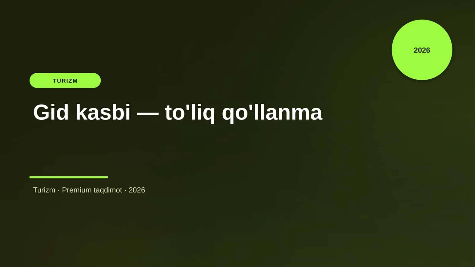 Gid kasbi — to'liq qo'llanma 1