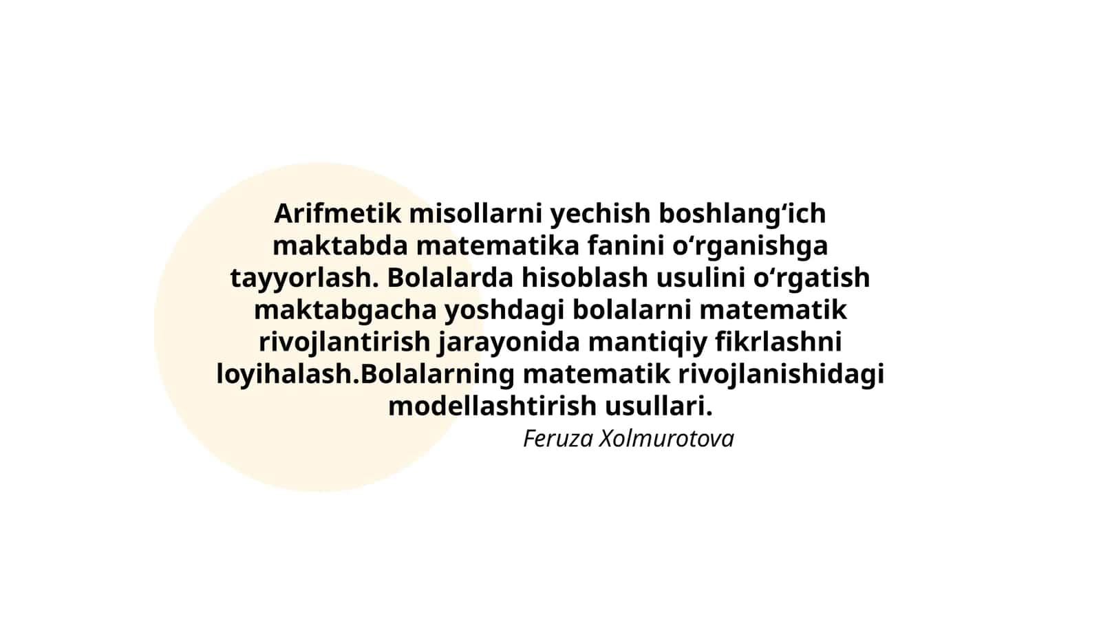 Arifmetik misollarni yechish 1