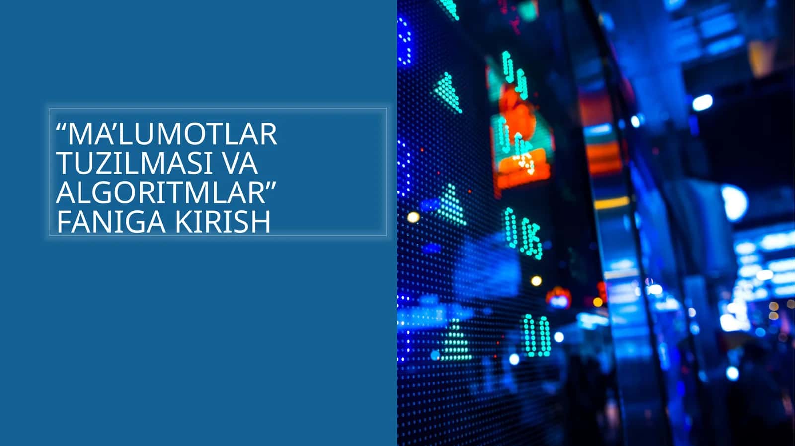 Ma’lumotlar tuzilmasi va algoritmlar fanining maqsad va vazifasini 1