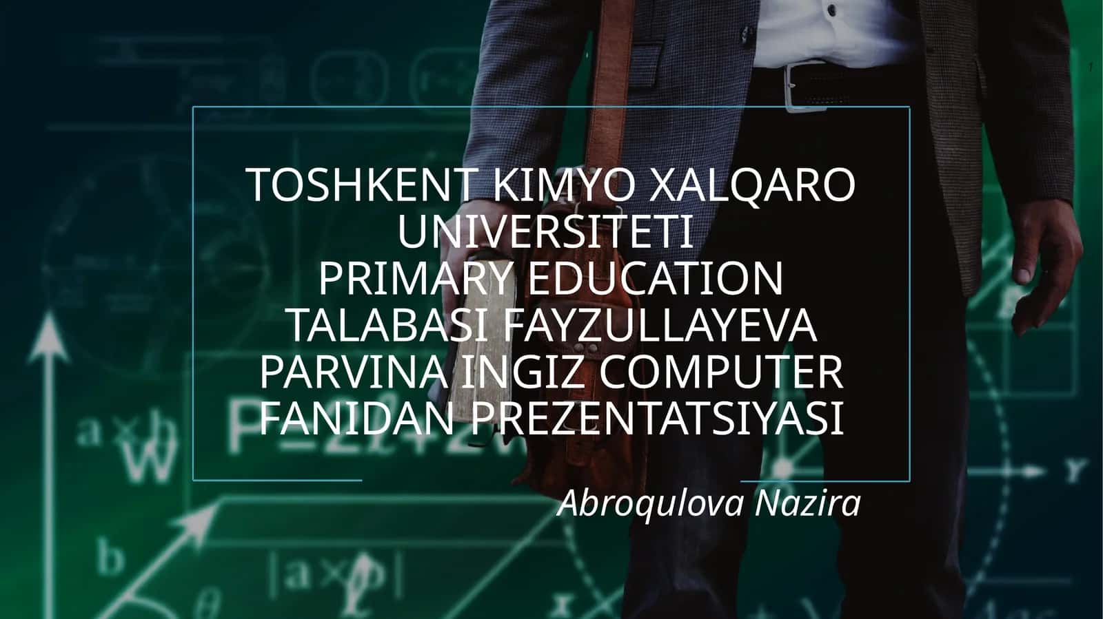 Video animatsiya va uni pedagogikada ôrni 1