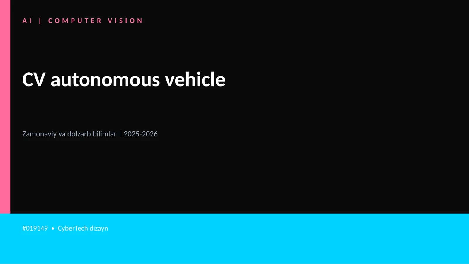 CV autonomous vehicle 1