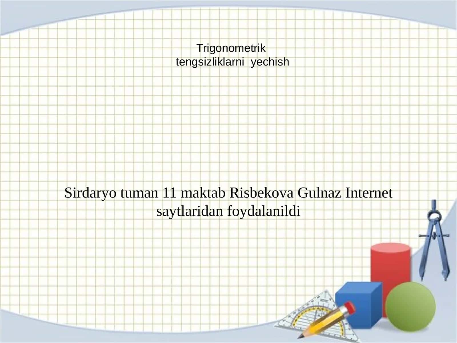 Trigonometrik tengsizliklar 1