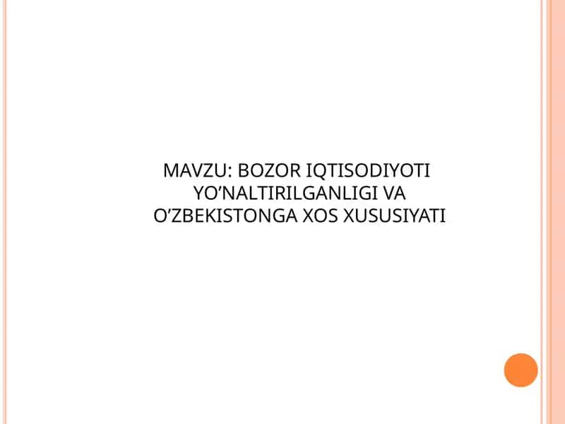 Bozoriqtisodiyotiga yo’llari 1