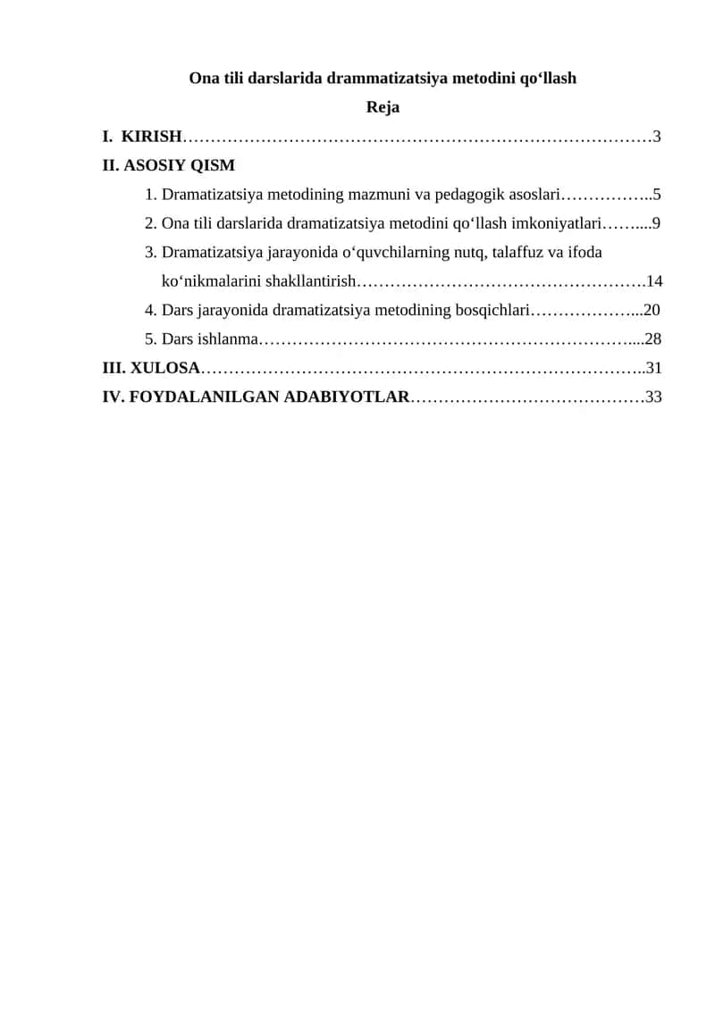 Ona tili darslarida drammatizatsiya metodini qo'llash 1