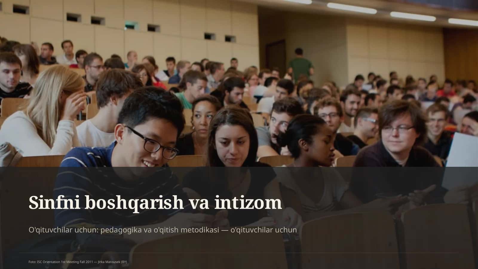 Sinfni boshqarish va intizom 1