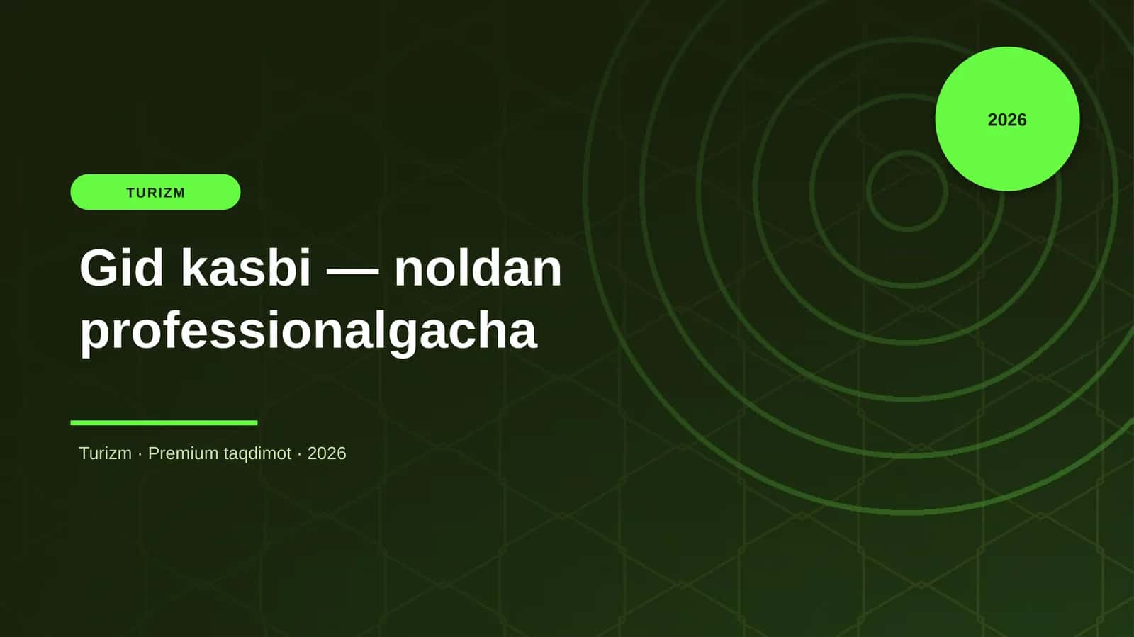 Gid kasbi — noldan professionalgacha 1