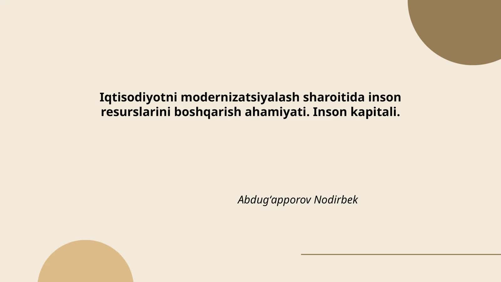 Inson Kapitali: Tushuncha va Rol 1