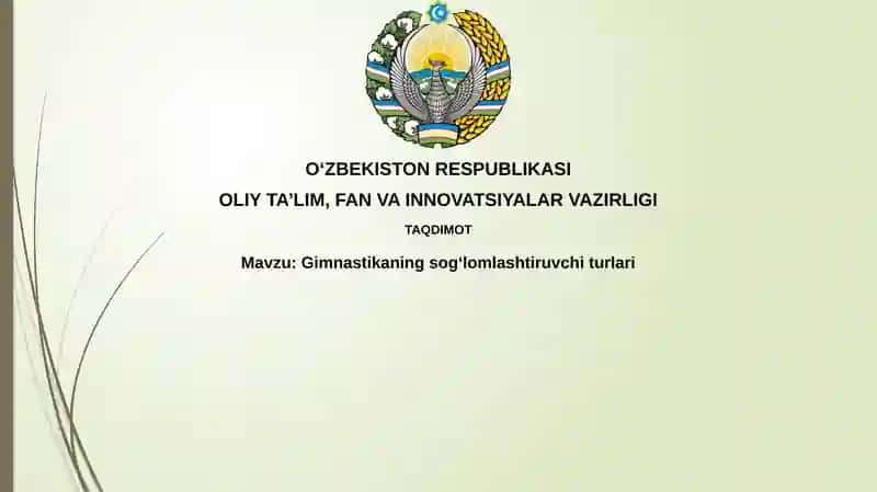 Salomatlikni yaxshilovchi gimnastika