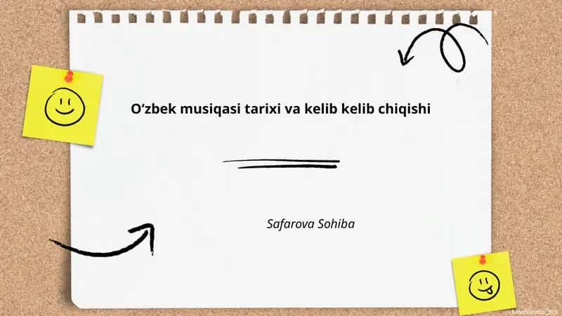 Oʻzbek xalq musiqasining kelib chiqishi 1