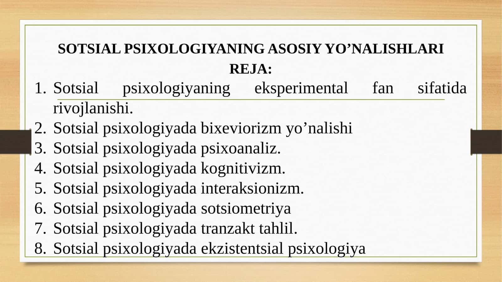Sotsial Psixologiyada Sotsiometriya 1