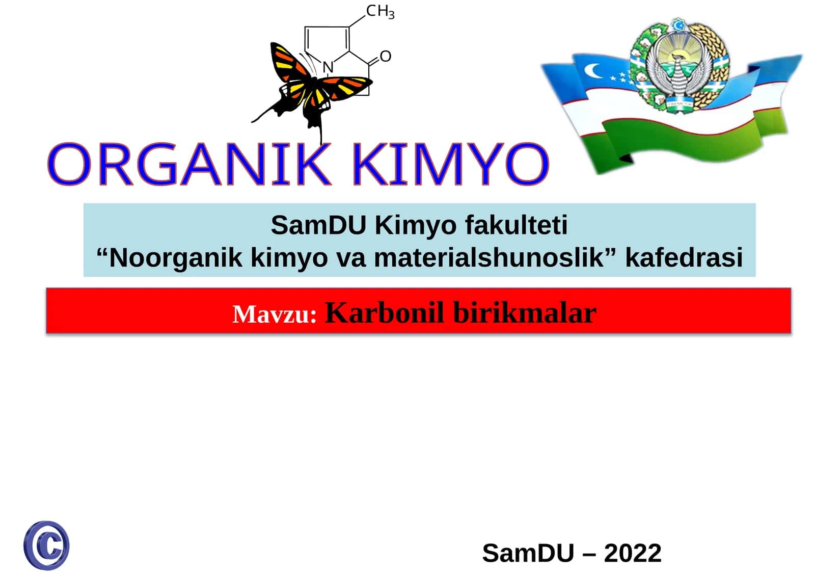 ORGANIK KIMYO 1