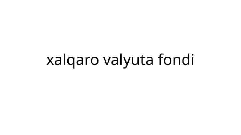 Xalqarovalyuta Fondi 1