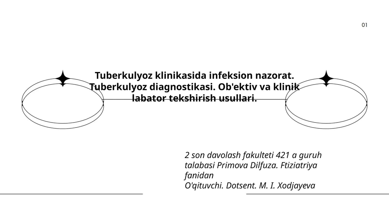 Tuberkulyozning klinikasi bilan bog'liq infektsion nazorat 1