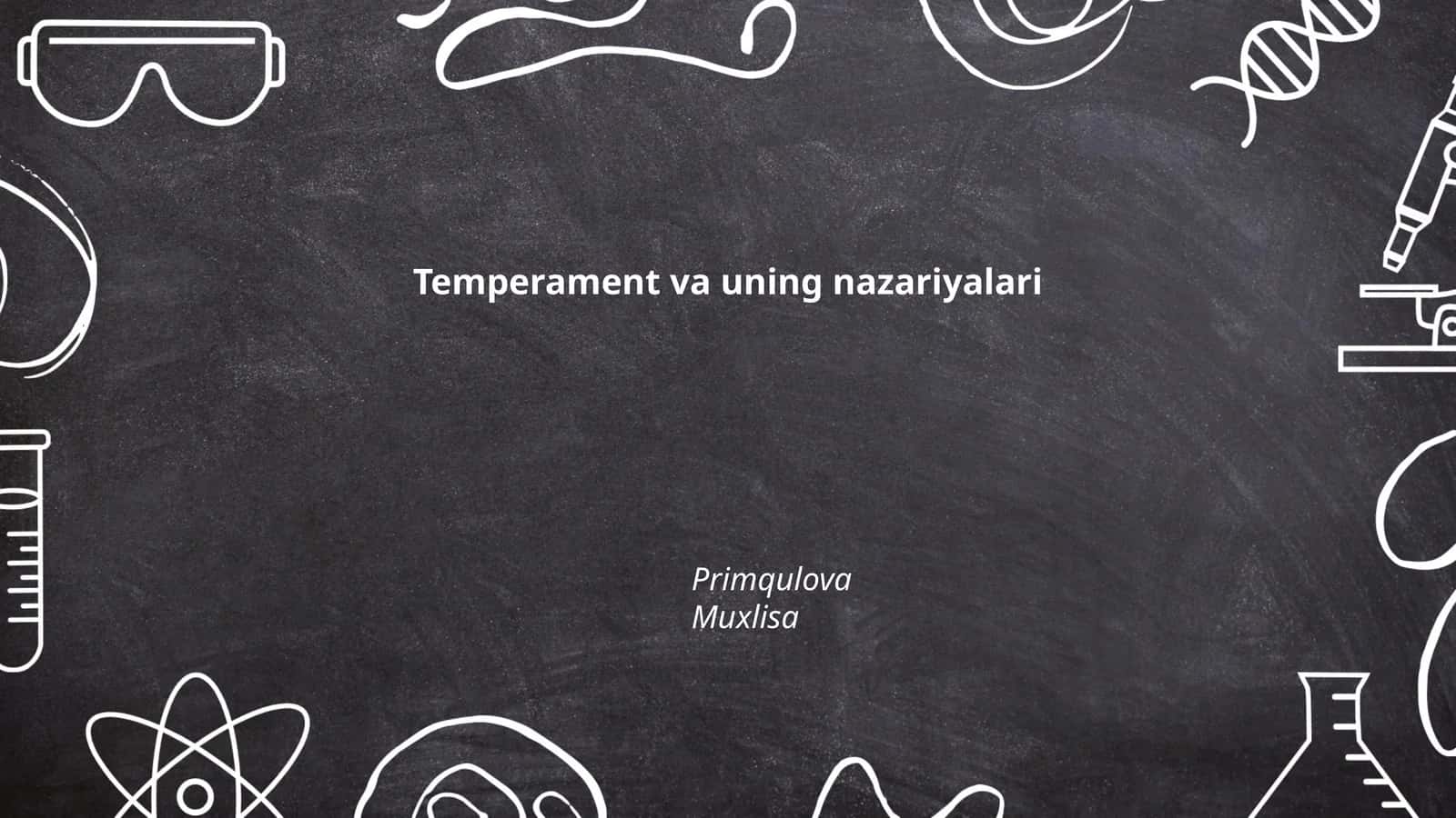 Temperament va uning nazariyalari 1