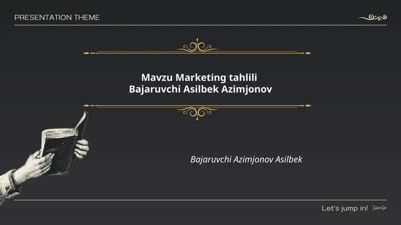 Marketing tahlili 1
