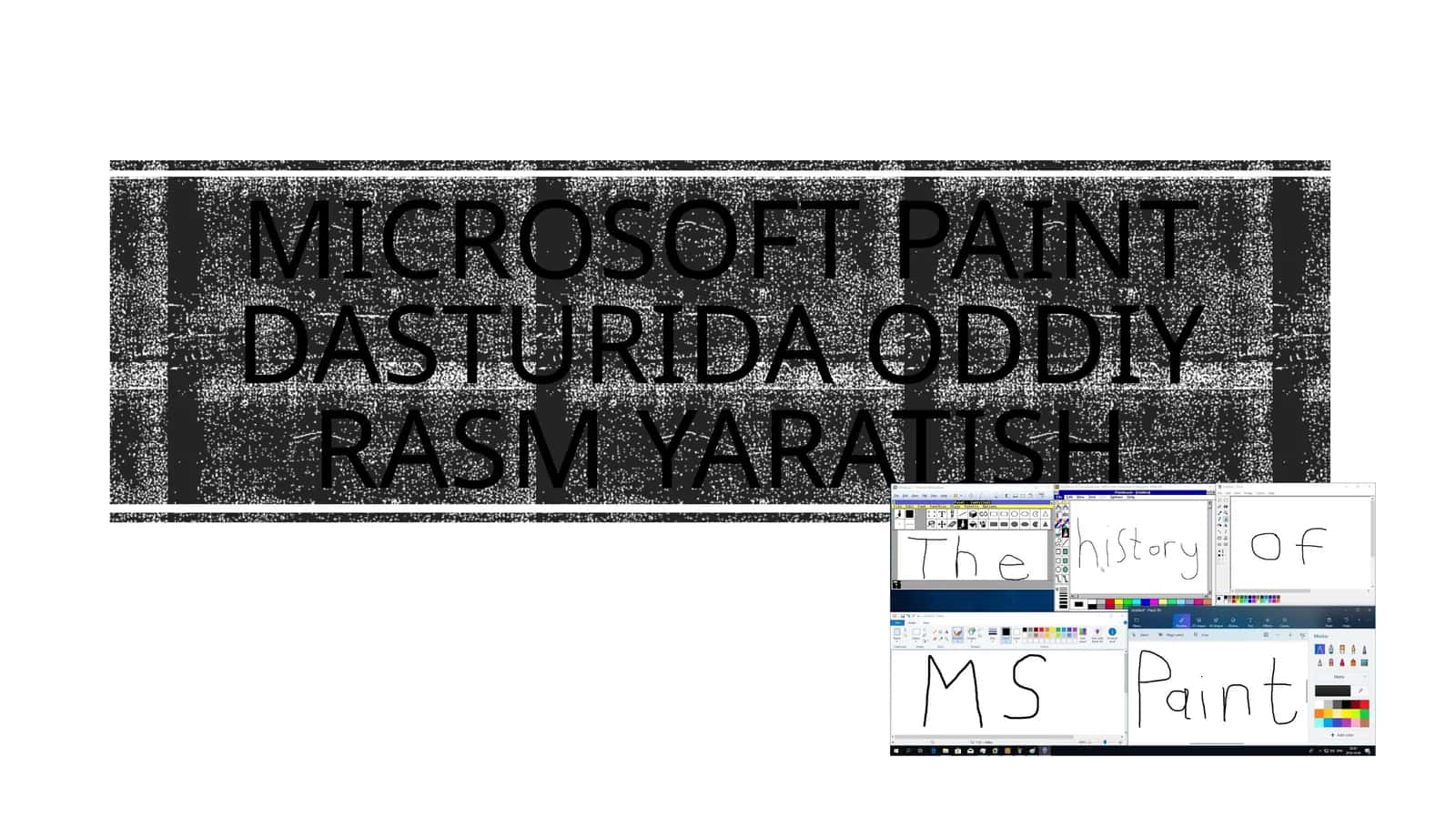 Microsoft Paint dasturida oddiy rasm yaratish 1