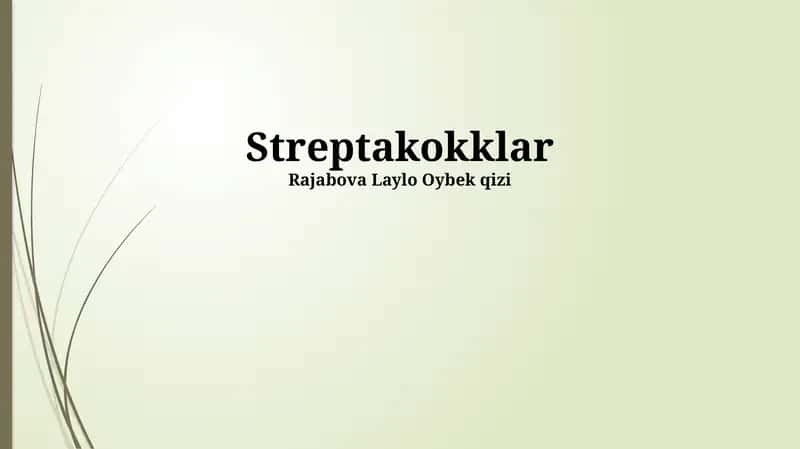 Streptokokklar 1