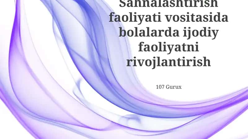 Improvizatsiya mashqlari 1