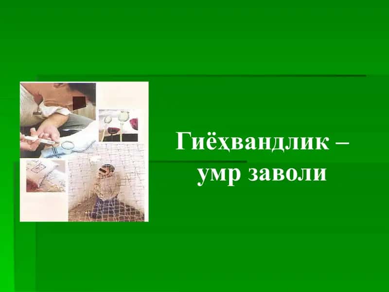Гиёҳвандлик - умр заволи 1