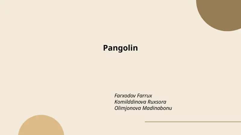 Pangolin 1