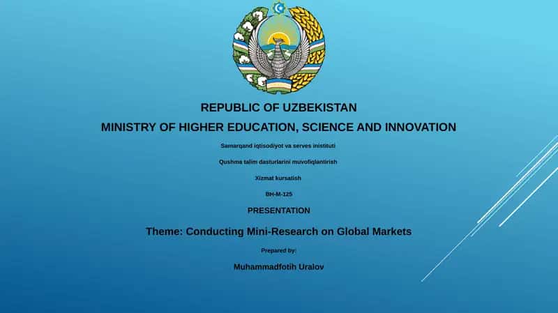Conducting Mini-Research on Global Markets 1