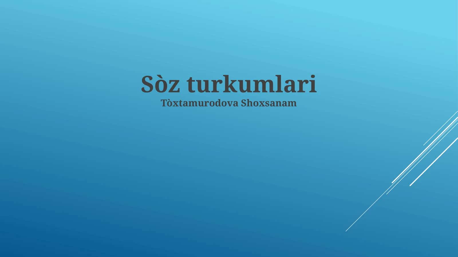 Turk qabilalarining adabiyoti 1