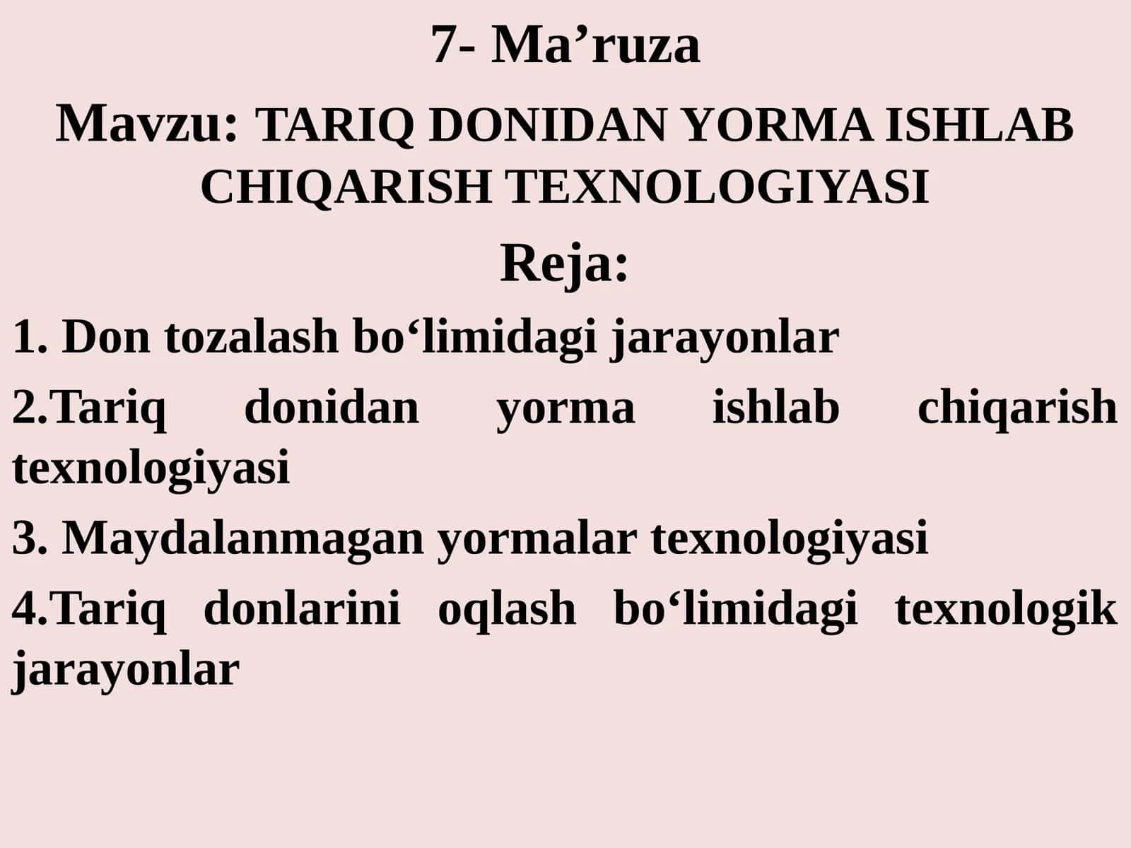 7-Ma’ruza 1