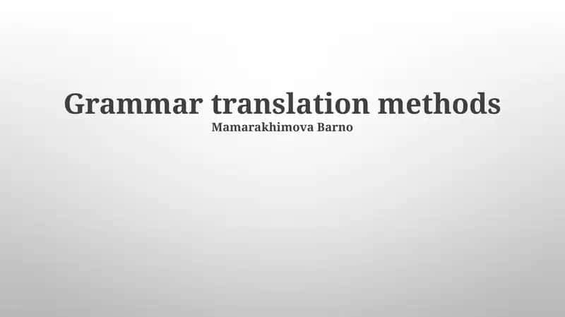 Análisis Gramatical y su Relación con la Traducción 1