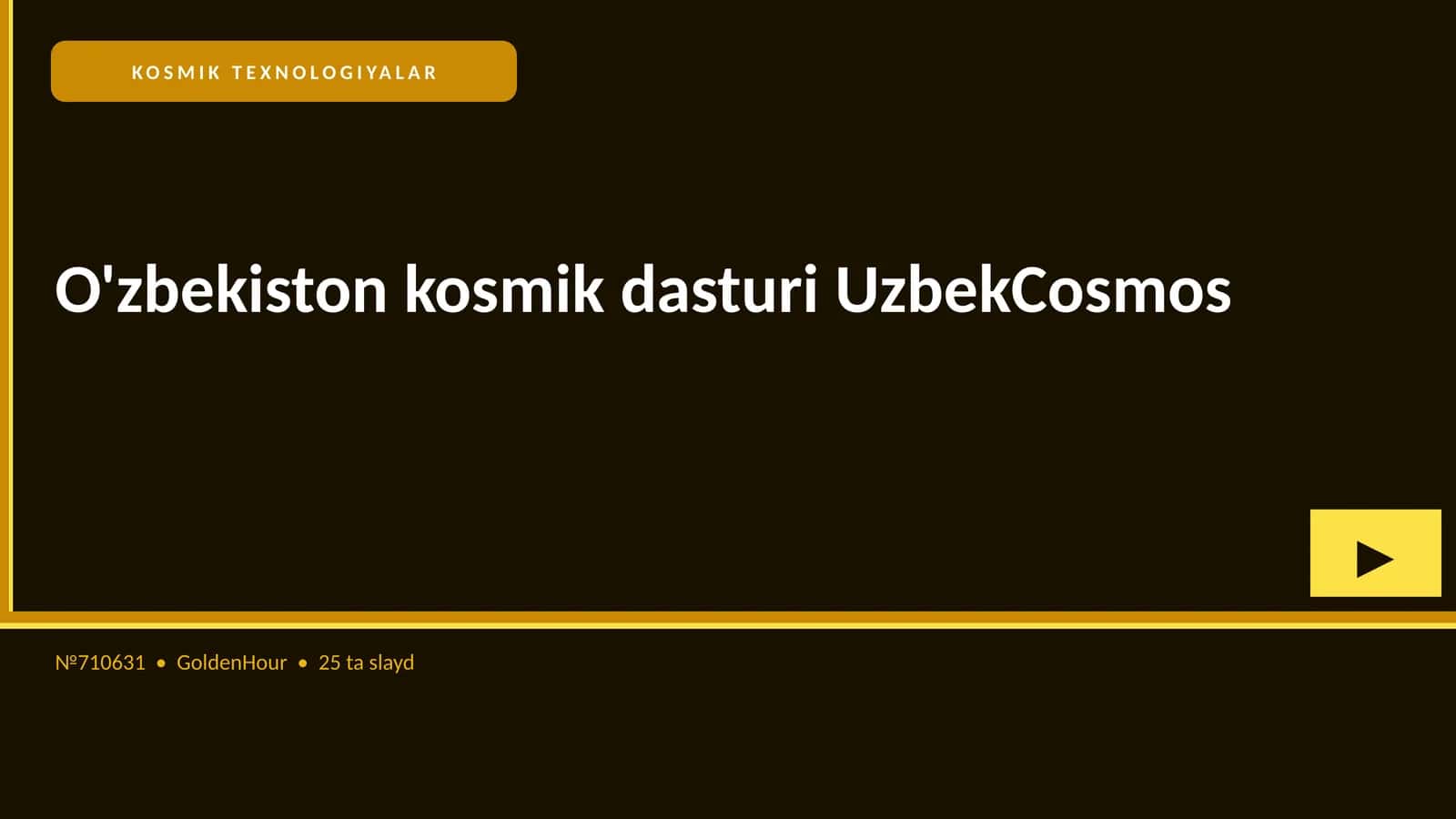 O'zbekiston kosmik dasturi UzbekCosmos 1