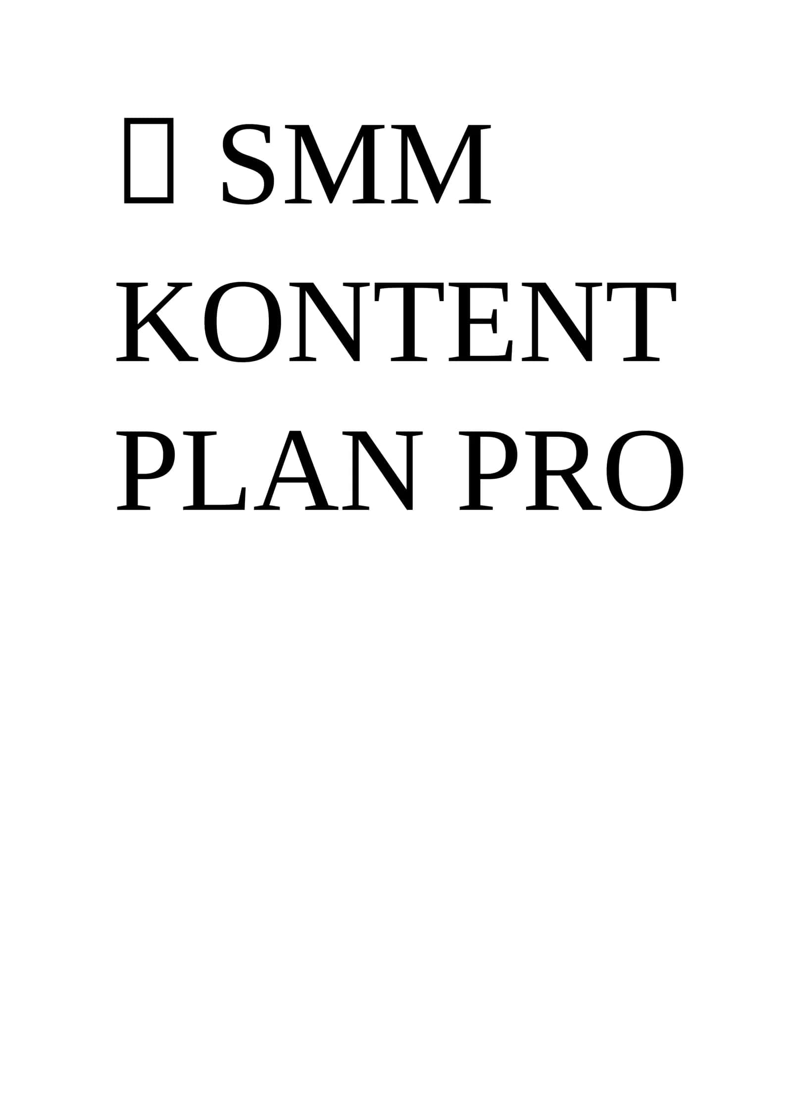 SMM KONTENT PLAN PRO 1
